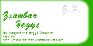 zsombor hegyi business card